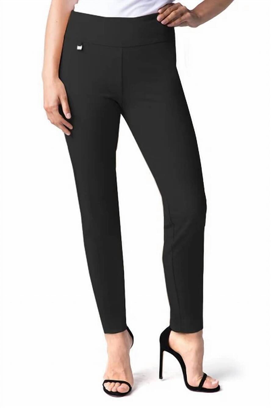 NEW MULTIPLES pull on ease-y-fit pant in black